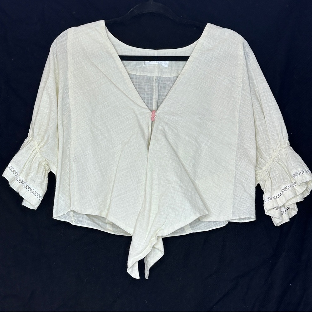 Clube Bossa cotton cropped Blouse NWOT S